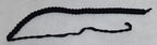 Black Lanyard 3 Ply Pleated Ceremonial and Parade British Made