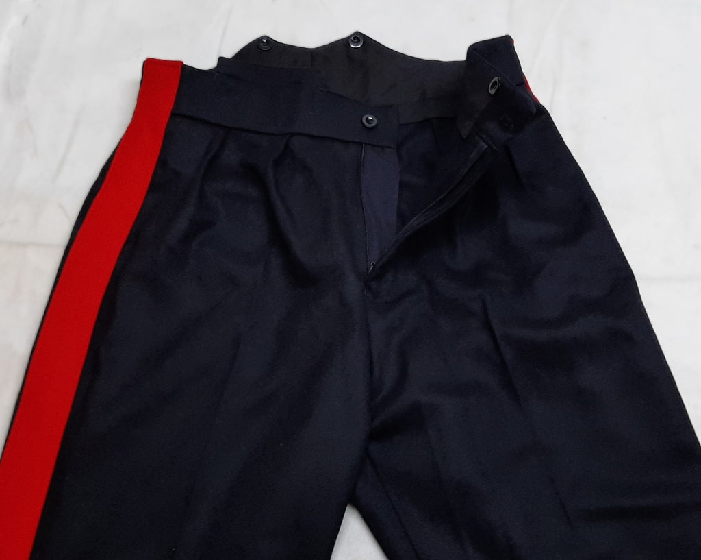No1 Army Trousers British All Ranks Blues Red Stripe Dress Uniform W34" L27.5"