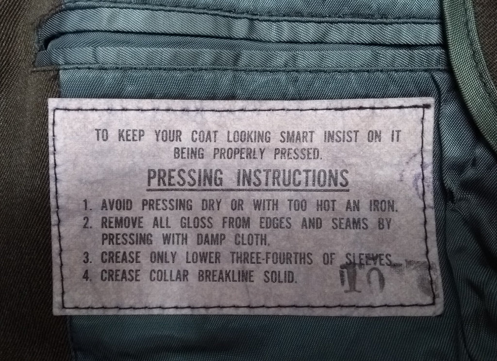 Vintage US MC Jacket Gabardine United States Marine Green Tunic No Belt