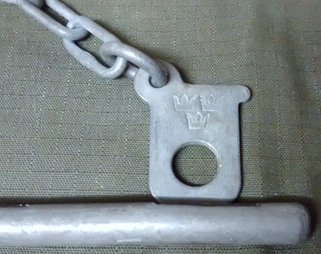 Genuine Vintage Swedish Kit Bag, Kitbag, Duffle Bag & Sandbag Lock Handle
