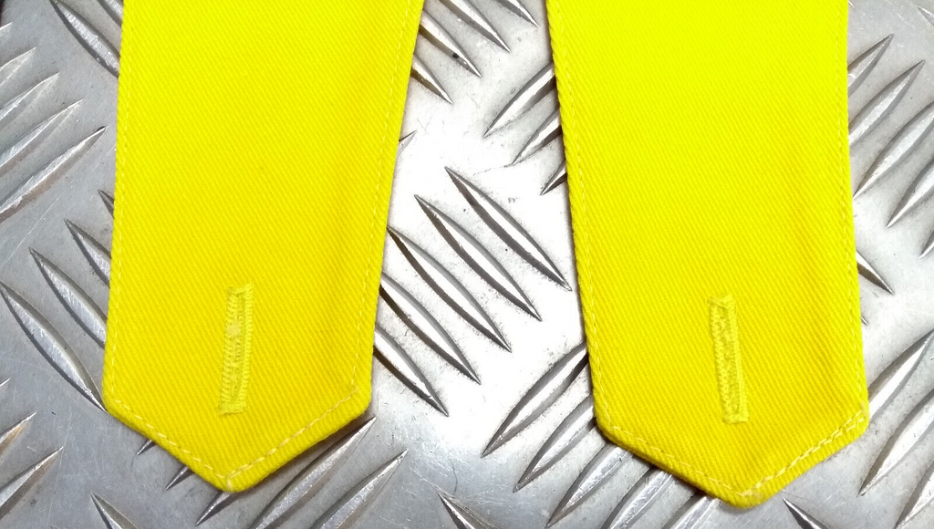 Shoulder Epaulettes Hi Viz Plain Yellow Shirt Strap 1 pair NEW