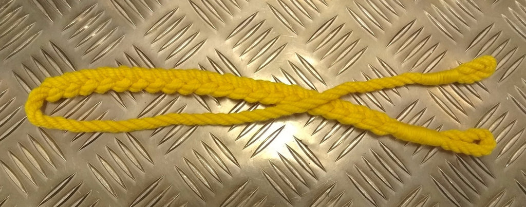 British Yellow Single Plait RAF Royal Air Force ATC & Instructors Lanyard