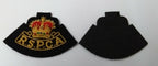 Genuine British R.S.P.C.A Officers Queens Crown Braided Collar Patches ASPS264