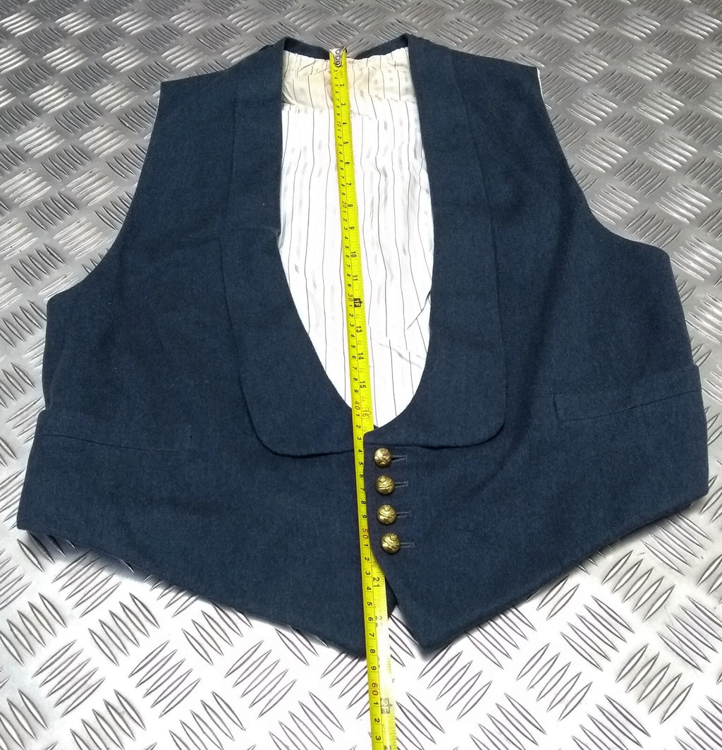 RAF Royal Air Force Vintage Mess Dress Waistcoat Airforce Blue Grey Colour