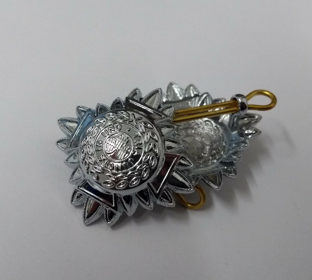 Genuine Senior Office Spec Bath Stars Chrome Rank Pips Inspector JK01B