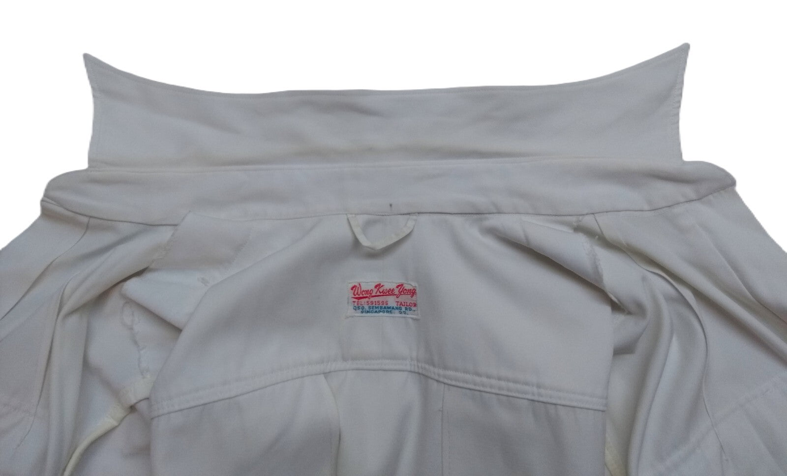Vintage Bush Jacket Man's British Naval RN Ofc Dress Wong Kwee Yong