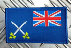 Royal Logistic Corps Cloth, Woven Red, White & Blue Patch / Badge