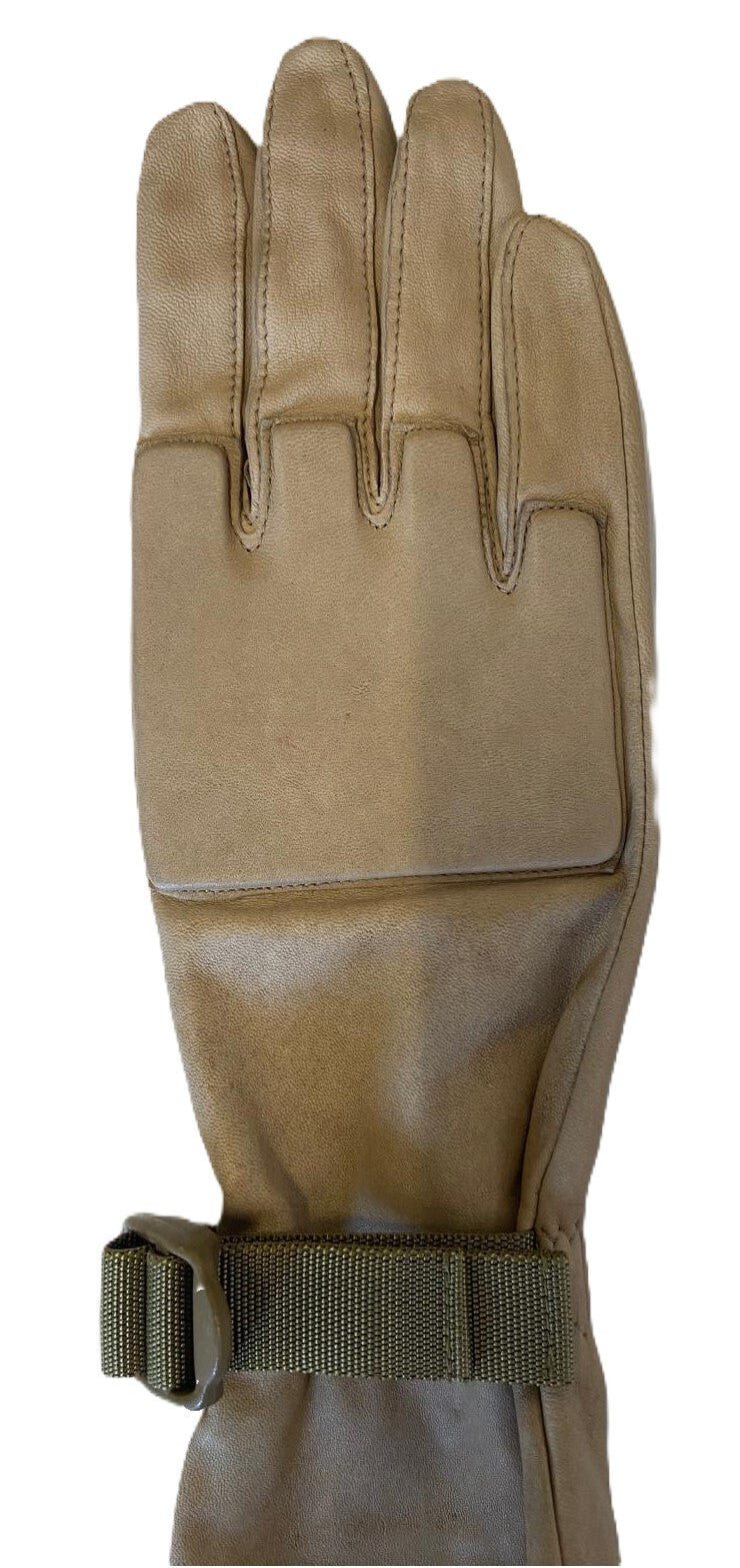 Genuine British Desert Leather Combat Gloves- All Sizes- NEW