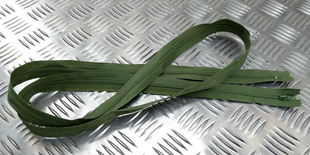 Genuine British 148cm Closed End Green Heavy Duty Zip Zipper