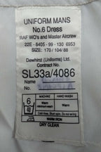 RAF No6 Dress Suit Jacket and Trousers WO and Master Aircrew Old Pattern Safari Type
