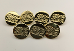 Royal Dragoon Guards RDG Flat British Army No1 Jacket Buttons Set of 7