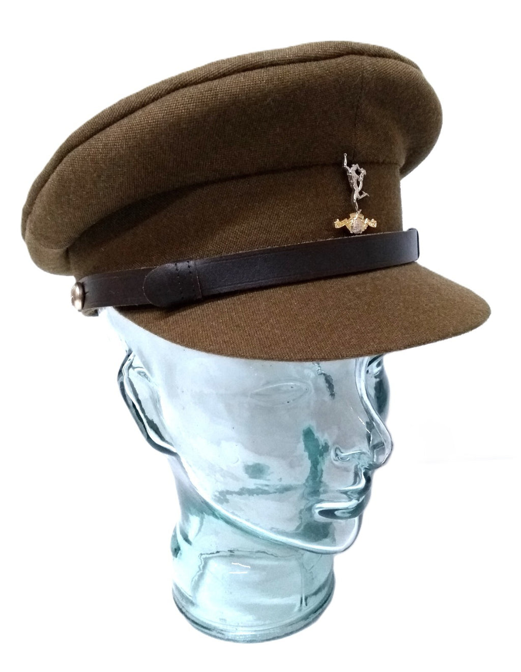 No2 Officers Hat R Signals British Army Goldings With Insignia & Chin Strap 57cm