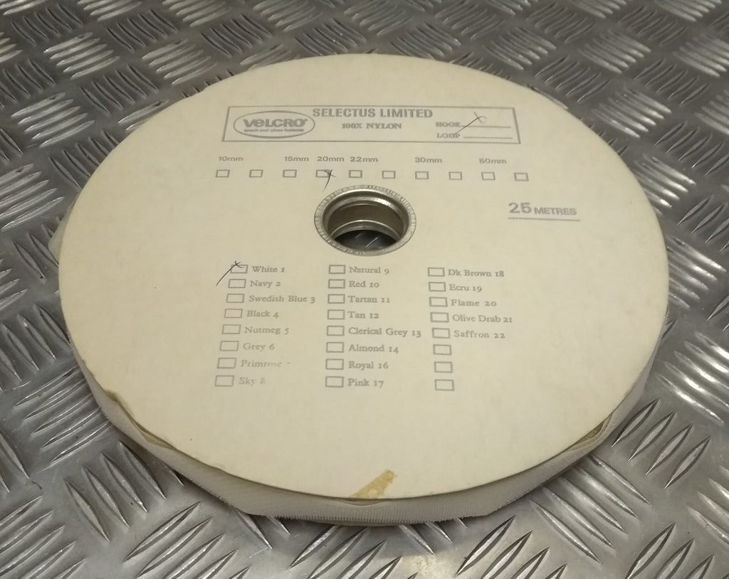Hook & Loop White Badge Backing Strip Hook Side Only Issue