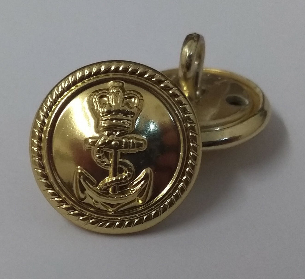 Genuine X10 British Royal Navy RN Officers Dress Buttons 17mm 27L NEW ASBT112