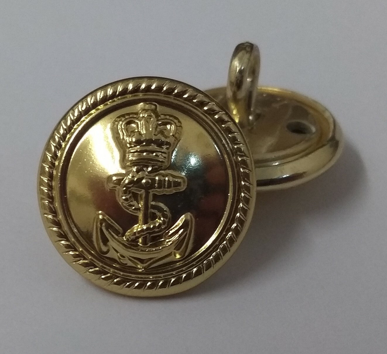 Genuine X10 British Royal Navy RN Officers Dress Buttons 17mm 27L NEW ASBT112