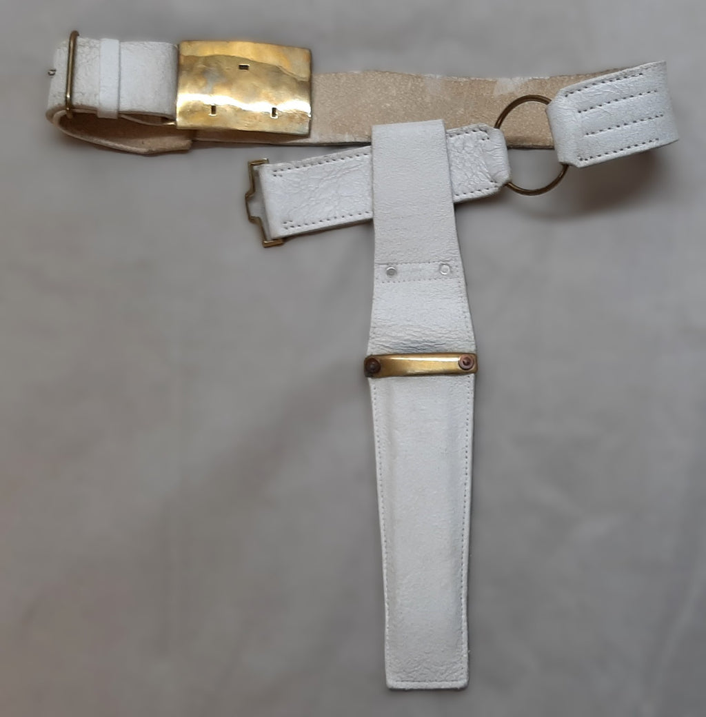 Cavalry Belt Buff Leather HCav with Scabbard Frog British Size 35"