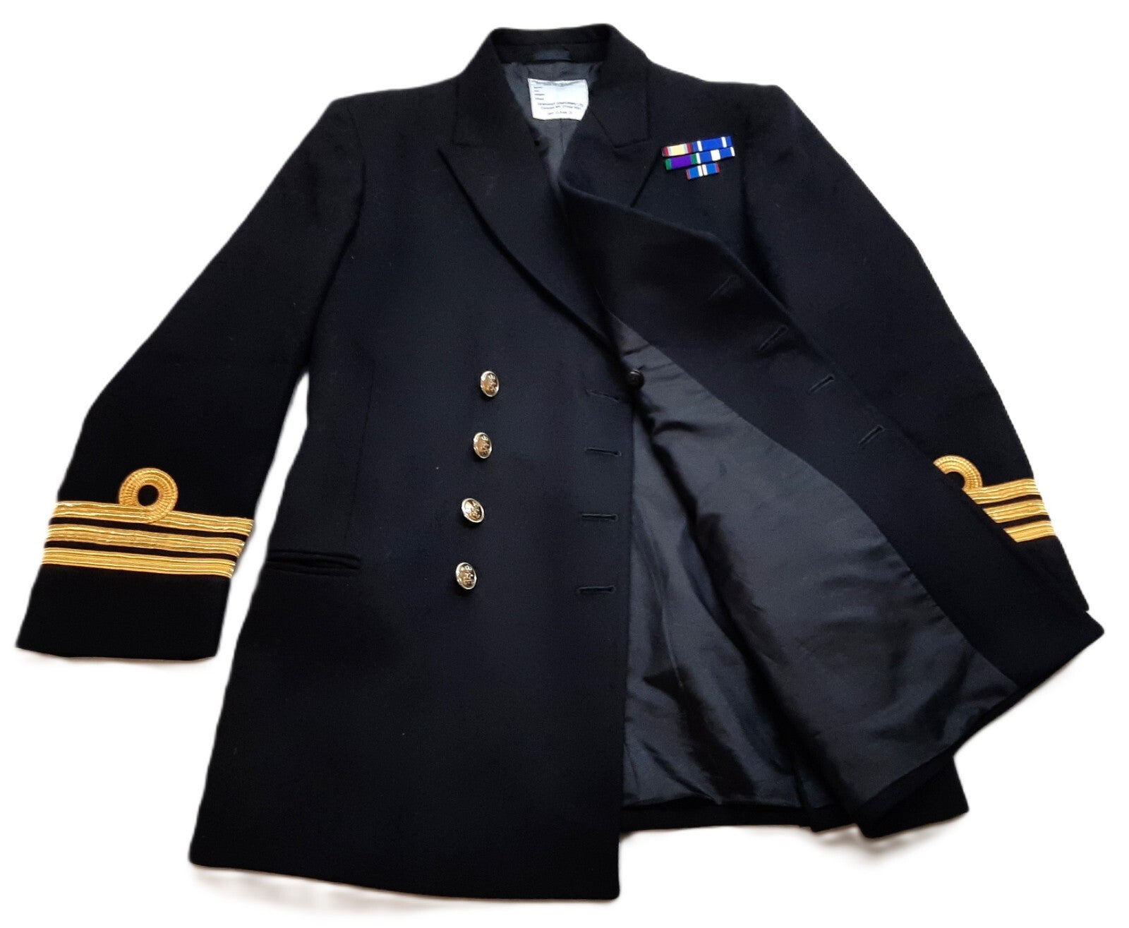 RN Jacket British Naval OFCs Com No5 undress Barathea 8 Button 104 RG