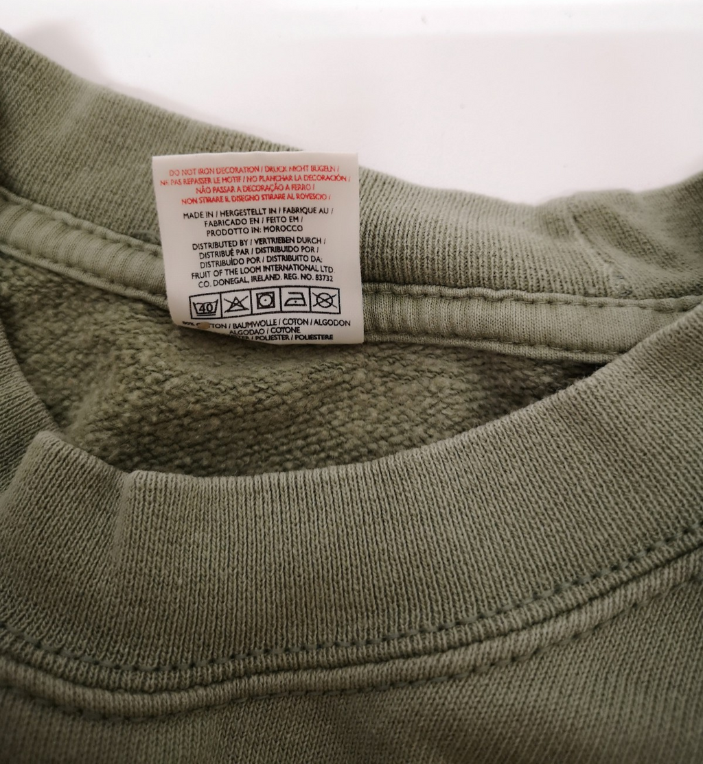 Light Olive Sweat Jumper with Air Assault Task Force Chest Insignia