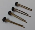 Domed Chain Pins Issue Old Stock British Made Two Prong x 8 NEW