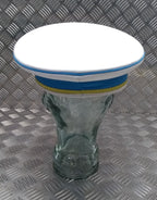 White Hat Senior Officers Issue Dress Visor Cap Hobson of London Full Garnish 57