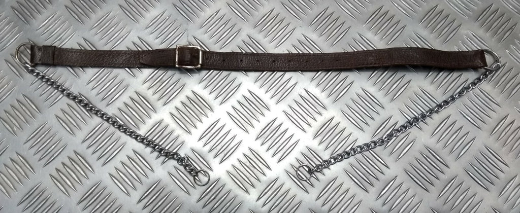 Vintage Sporran Strap Leather With Chains World War Two Pattern Unissued NOS L