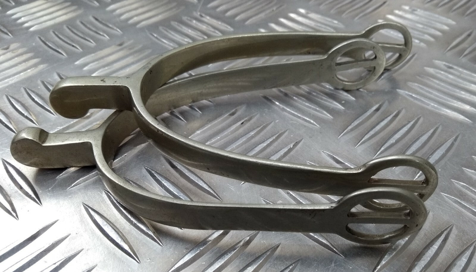 Genuine Vintage Issue Nickel Officers Cavalry Type Parade Spurs- NEW