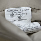 Stone Army Shirt Long or Short Sleeve British Army With Rank Insignia Present