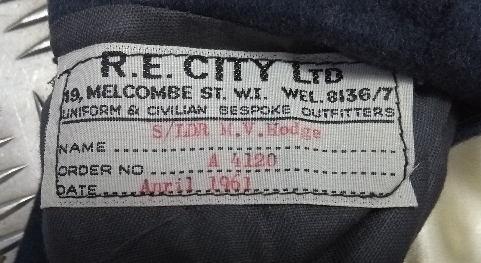 RAF Royal Air Force Vintage Mess Dress Waistcoat Airforce Blue Grey Colour by R.E City
