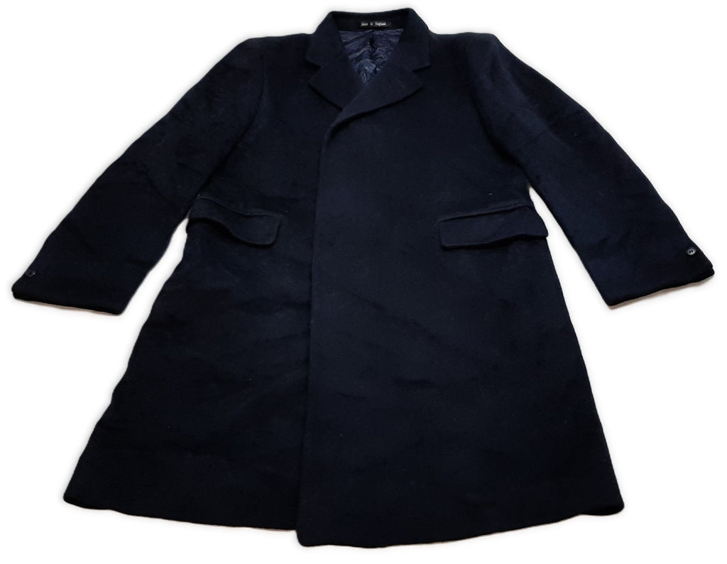 Wool Cashmere Coat Single Breasted Winter Overcoat Moss Bros Covent Garden