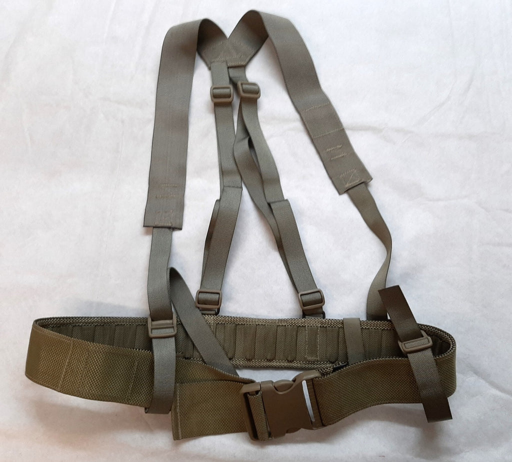 British Belt & Yoke Ensemble Harness & Load Cary Light Olive Waist Belt
