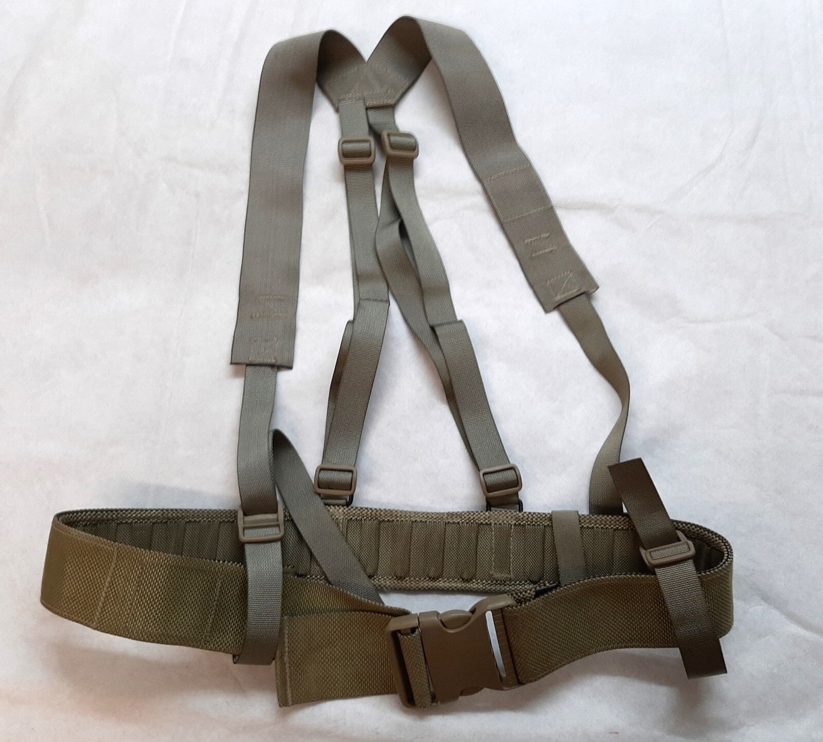 British Belt & Yoke Ensemble Harness & Load Cary Light Olive Waist Belt