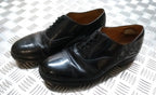 Service DMS Shoes British Black Leather Dress With Toe Cap UK Size 9