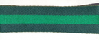 Dark Green & Green 64mm Stable Belt Material Genuine British Made / Sold by 50cm
