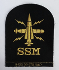 Royal Navy Sensors Submarine SSM Embroidered Black & Gold Qualification Patch