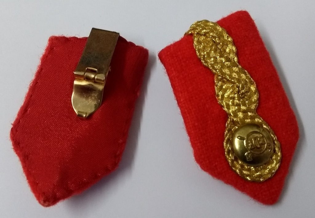 Gorgets Scarlet Red & Gold Cord Fancy Dress