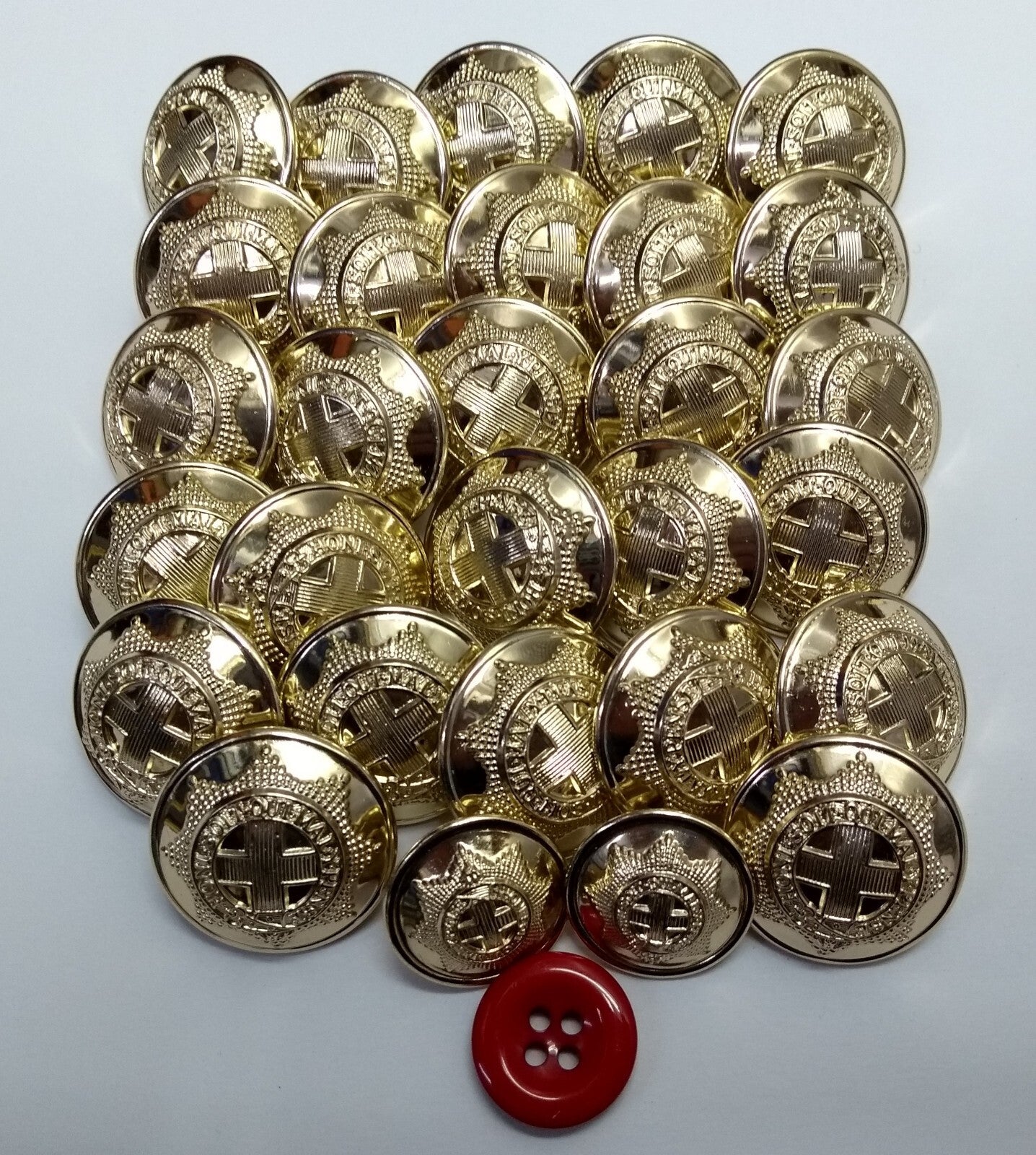 Coldstream Guards Red Tunic 30 Button Set Complete Genuine British Army Issue