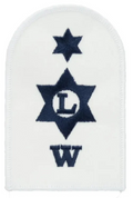 Royal Navy Logistics (L) Writer (W) Able Rate Blue on White