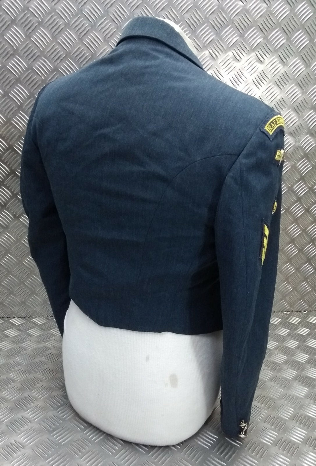 RAF Mess Jacket Airforce Blue Grey Colour with Badges Present