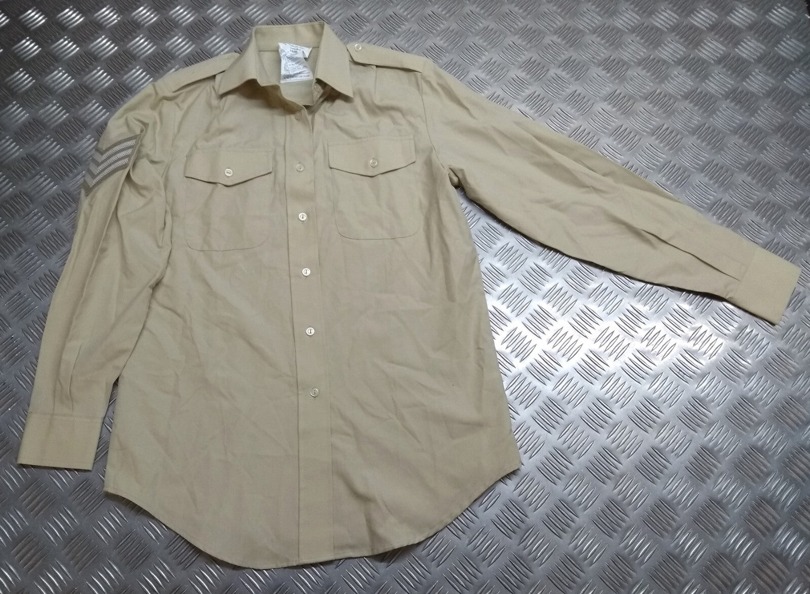 British Army FAD FAWN Shirt Blouse Woman's No2 Dress With Patches / Badges