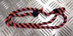 AGC 4 Ply Single Cord Lanyard Red and Dark Blue Mens & Womens Genuine British