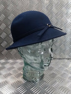 Ladies Formal / Hostess Soft Felt Navy Brim Hat Genuine British Made - NEW