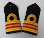 RN Shoulder Boards Genuine Royal Navy Lieutenant Commander White Leather Backed