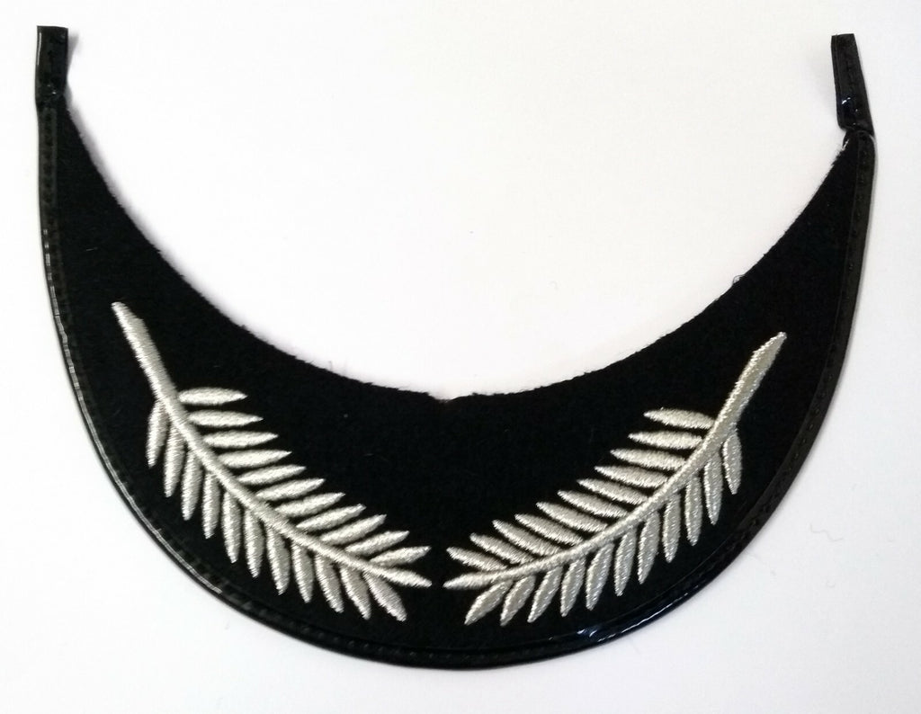 Genuine British Made Senior Officer Silver Laurel Braid Dress Cap Peak NEW