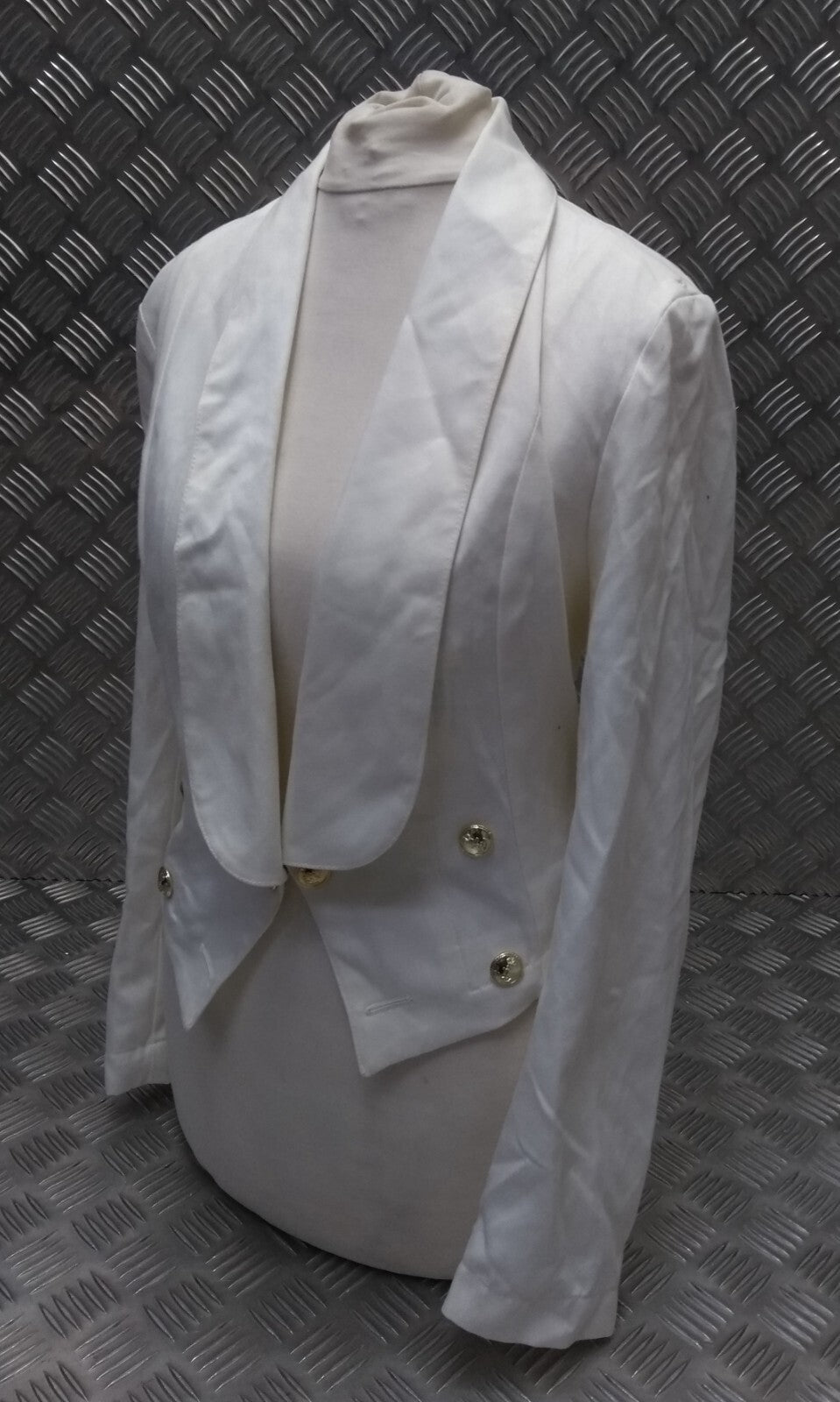 No2BW Mess Dress Jacket British Female White Naval Anchor Buttons