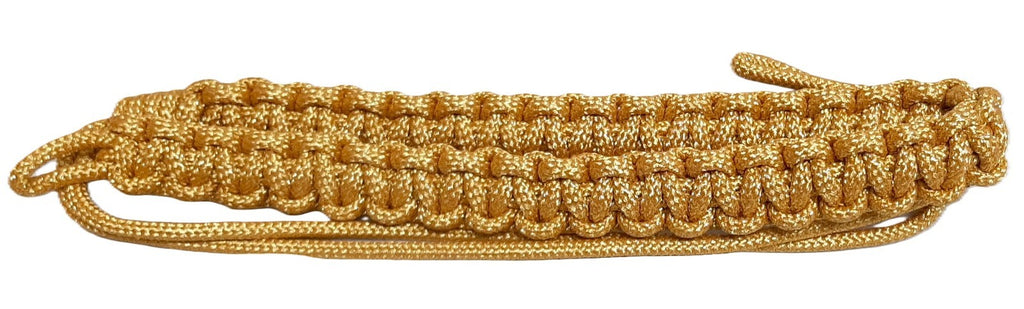 Gold Lanyard 3 Ply Pleated Ceremonial and Parade British Made NEW