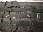 Vintage Army Issue Heavy-duty Vinyl Backpacks & Belts x4ea Heavy Wear & Defects