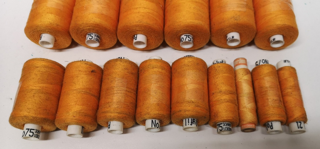 Polyfil Polyester/Cotton Corespun Thread Yellow / Dark Yellow Colour Shades
