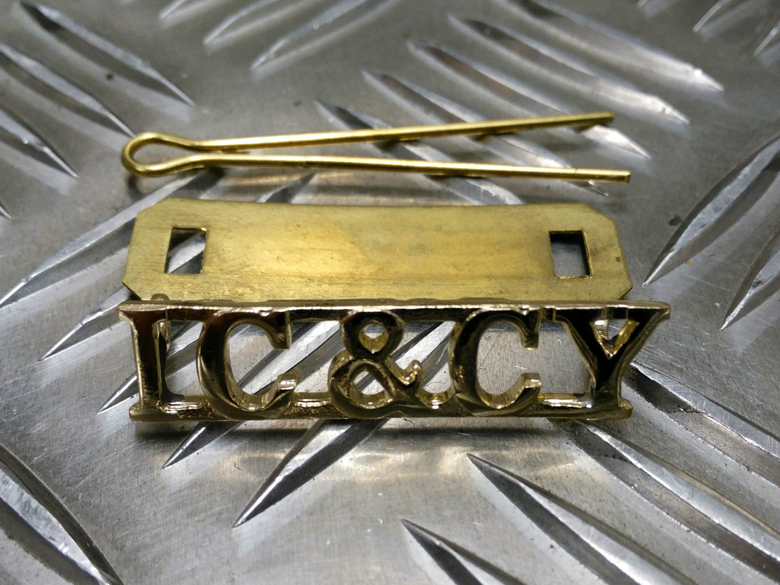 Inns Of Court & City Yeomanry Genuine British Army IC & CY Shoulder Titles - New