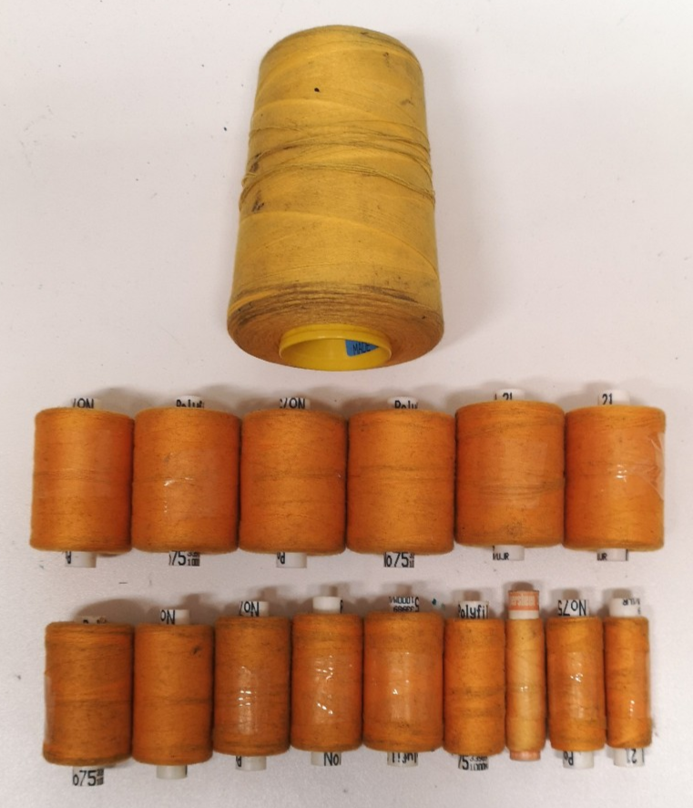 Polyfil Polyester/Cotton Corespun Thread Yellow / Dark Yellow Colour Shades