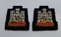 Devonshire & Dorset British Army Hand Embroidered Insignia Mess Kit Patches